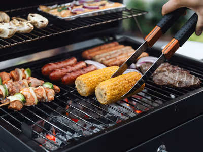 BBQ area for communal cooking
