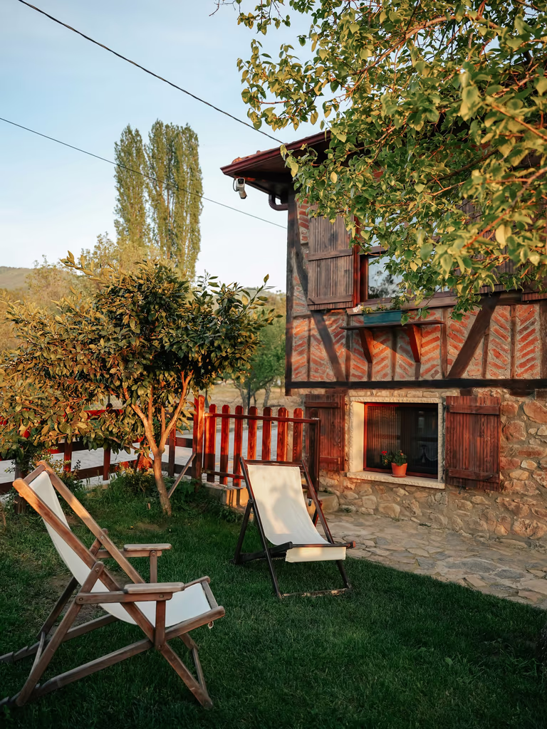 Sustainable eco-resort practices at The Glen Woods with solar panels and organic farming