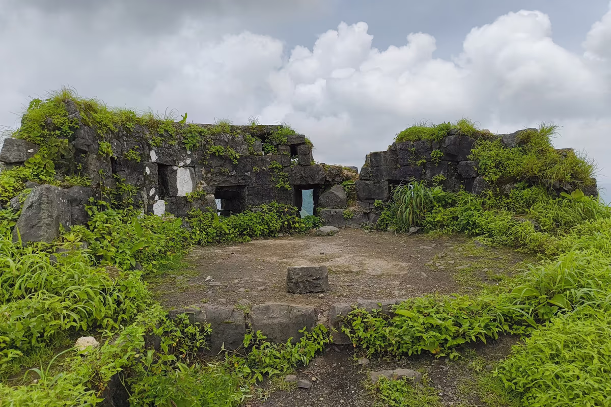 Tung Fort mountain views of Sahyadri range